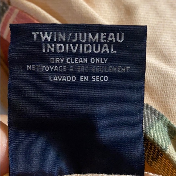 New Polo Ralph Lauren multicolored twin bedskirt - Picture 3 of 6